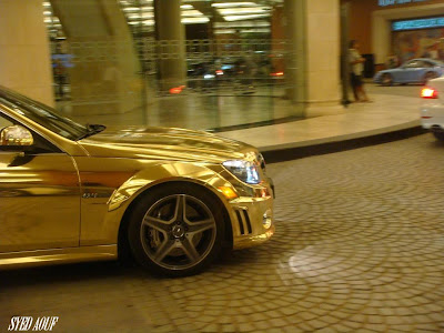 The Gold Mercedes Seen On CoolPictureGallery.blogspot.com Or www.CoolPictureGallery.com