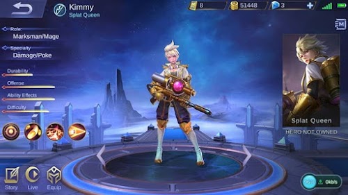 Hero Baru Mobile Legends Kimmy - Splat Queen Dengan Role Marksman/Mage