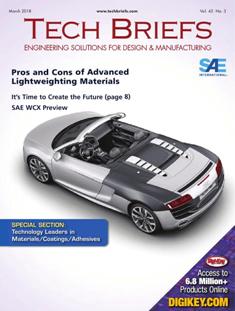 NASA Tech Briefs. Engineering solutions for design & manufacturing - March 2018 | ISSN 0145-319X | TRUE PDF | Mensile | Professionisti | Scienza | Fisica | Tecnologia | Software
NASA is a world leader in new technology development, the source of thousands of innovations spanning electronics, software, materials, manufacturing, and much more.
Here’s why you should partner with NASA Tech Briefs — NASA’s official magazine of new technology:
We publish 3x more articles per issue than any other design engineering publication and 70% is groundbreaking content from NASA. As information sources proliferate and compete for the attention of time-strapped engineers, NASA Tech Briefs’ unique, compelling content ensures your marketing message will be seen and read.