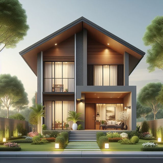 desain depan rumah sederhana