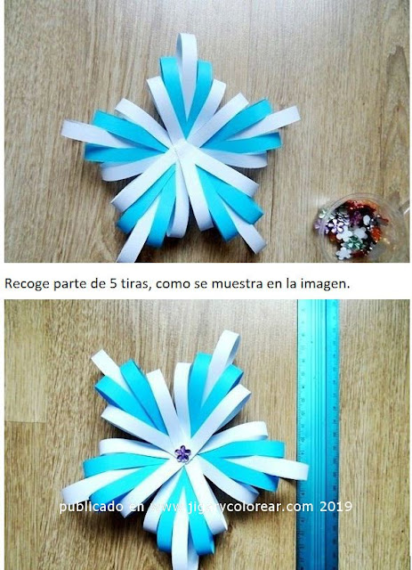 Manualidades escarapela de papel para niños 