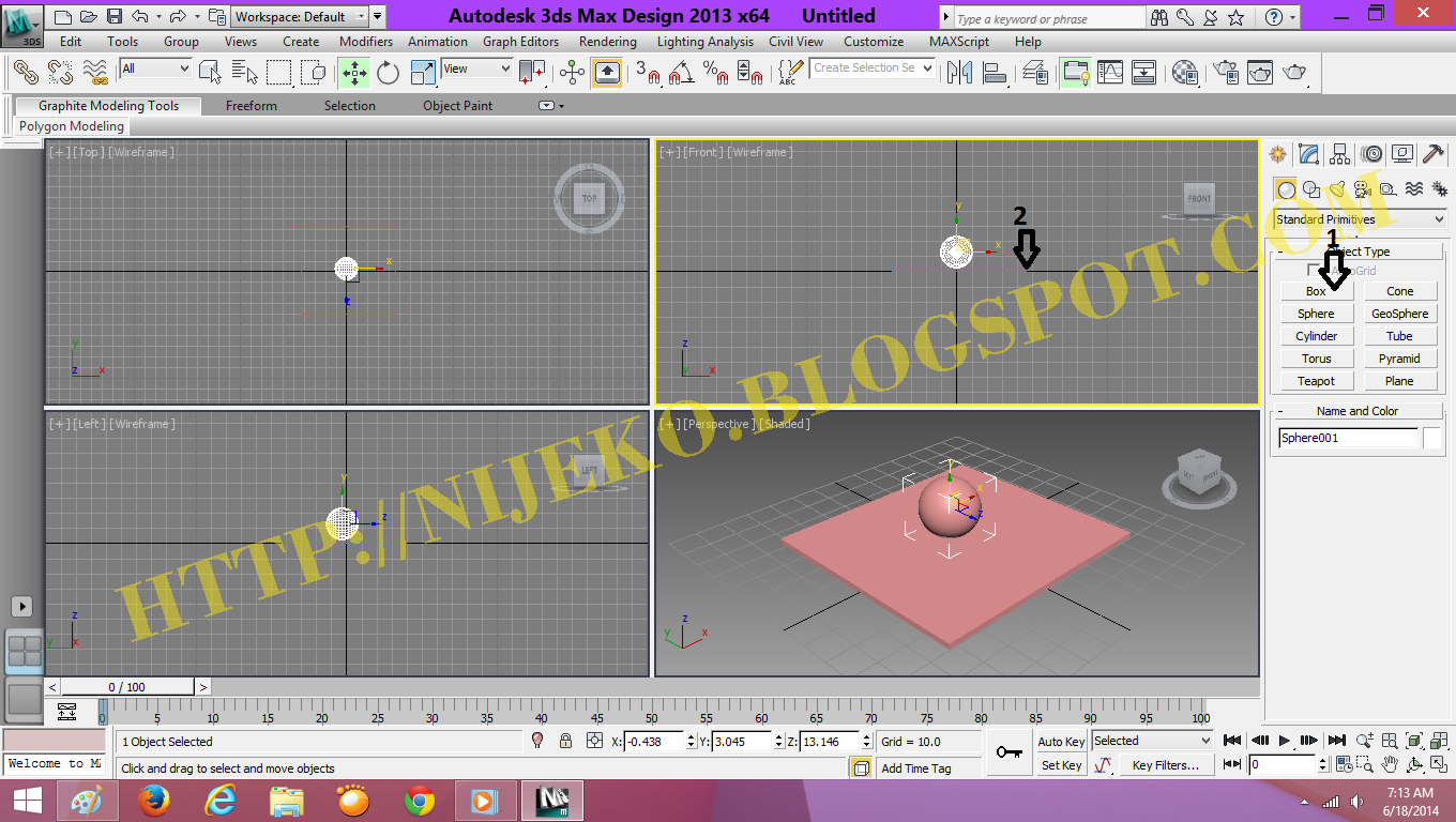 Cara Membuat Animasi 3d Bola Memantul Di 3DSMax 2013 NIJEKOblog