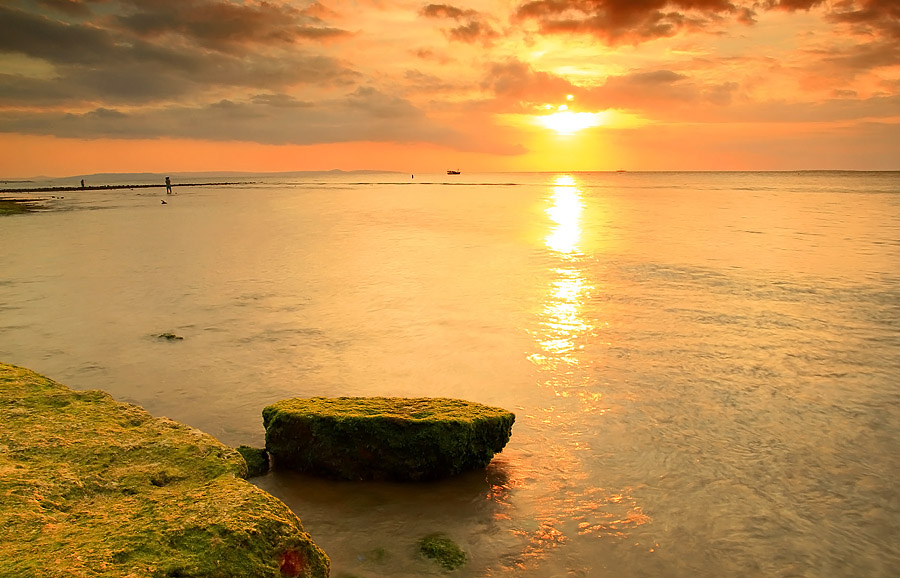 Indonesia Sungguh Indah Senja Senja di Pesisir Pantai 
