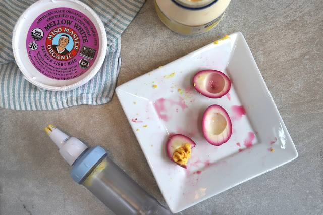 Beet-pickled Deviled Eggs