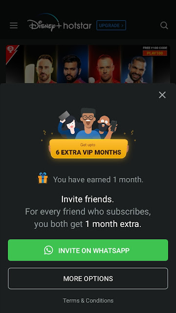 Hotstar Referral Code