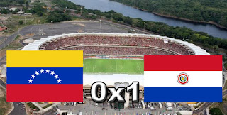 Placar Venezuela 0x1 Paraguai