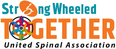 Strong Wheeled Together United Spinal Association logo 2022