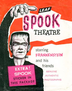 Packaging for Leaf's Spook Theatre trading cards, circa 1962