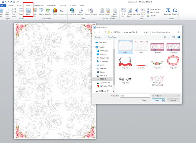 Download Template Desain Undangan Pernikahan Dengan Word