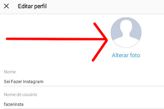 Como adicionar imagem de perfil