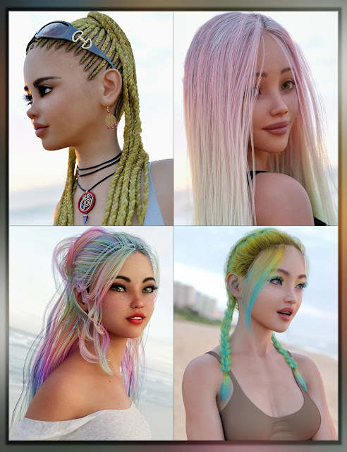 Unlocking the Spectrum of Style: MMX Fancy Hair Color Shaders for Iray