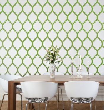 Wallpaper stencil pattern352x373