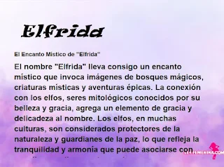 significado del nombre Elfrida