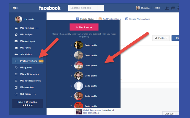 كيف تعرف من يزور حسابك او بروفايلك على الفيس بوك Profile