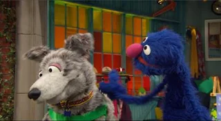 Grover sets up today's theme of games with a dog named Woofy. Sesame Street Episode, 5006 It's Only a Game, Season 50