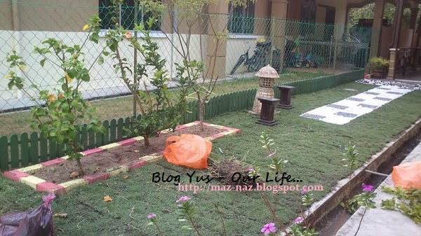 Projek Landskap Laman tepi rumah  ~Blog Yus - Our Life~