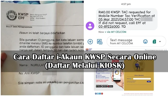 Cara Daftar i-Akaun KWSP Secara Online (Daftar Melalui KIOSK)