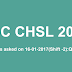 16th January SSC CHSL 2016 Tier-1 Questions Asked on Shift 2 (Memory Based)