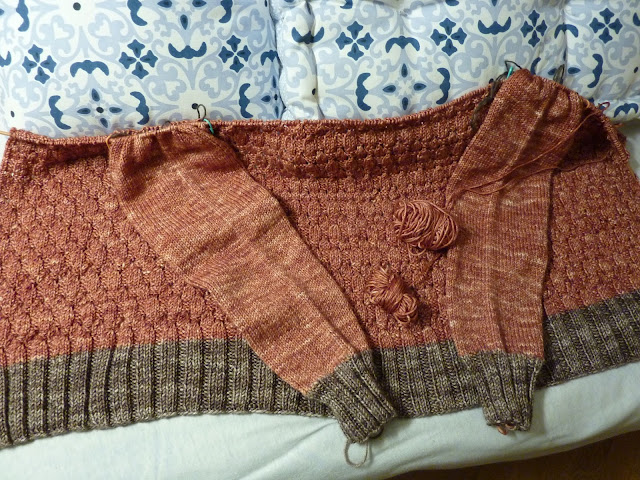 Down Top Cardigan Yoke and Joined Round