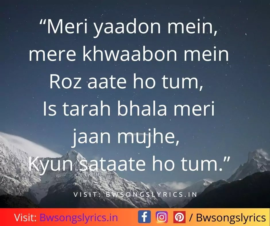 Top 30 Best Bollywood Hindi Song Lyrics Quotes Hindi Quotes Bwsongslyrics