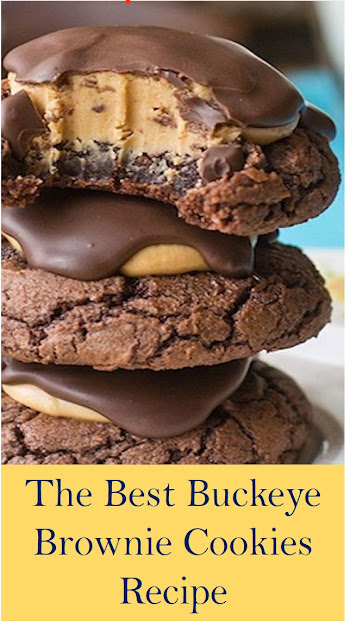 Buckeye Brownie Cookies Recipe #Buckeye #Brownie #Cookies #Recipe #BuckeyeBrownieCookiesRecipe