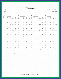 not angka pileuleuyan lagu daerah jawa barat