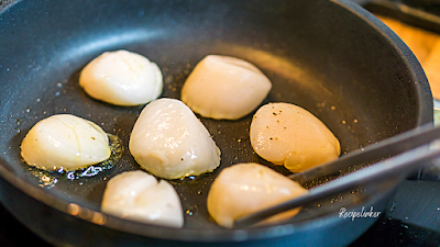 Pan seared scallops[https://www.recipelinker.com/2021/09/pan-seared-scallops.html]