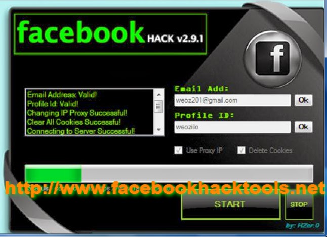 FaceBook Password Hacker 2014 v2.9.1