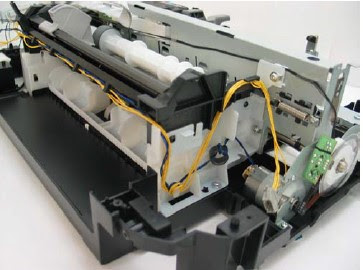 The printer cover and scanner already disassembly