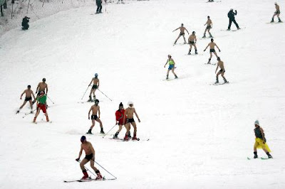 Swimsuit Skiing Carnival Held In China Seen On www.coolpicturegallery.net