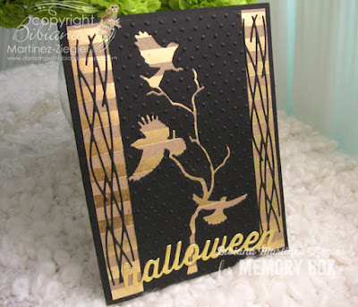 quick and easy halloween card in black and kraft