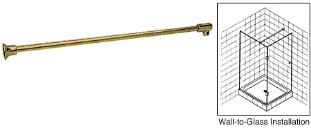 Fixed Panel Wall To Glass Support Bar