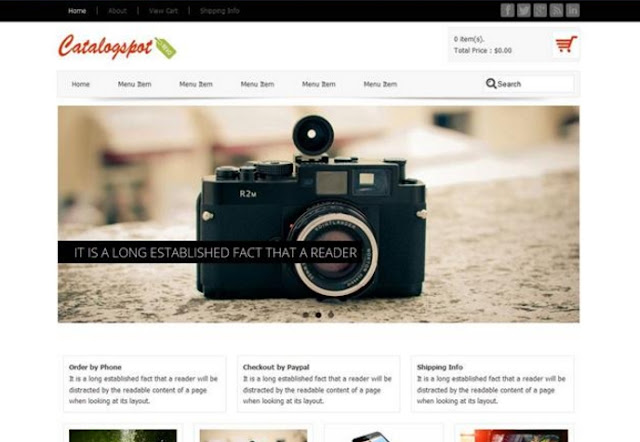 Blogger Ecommerce Templates