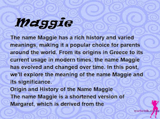 meaning of the name "Maggie"