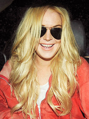 lindsay lohan blonde hair