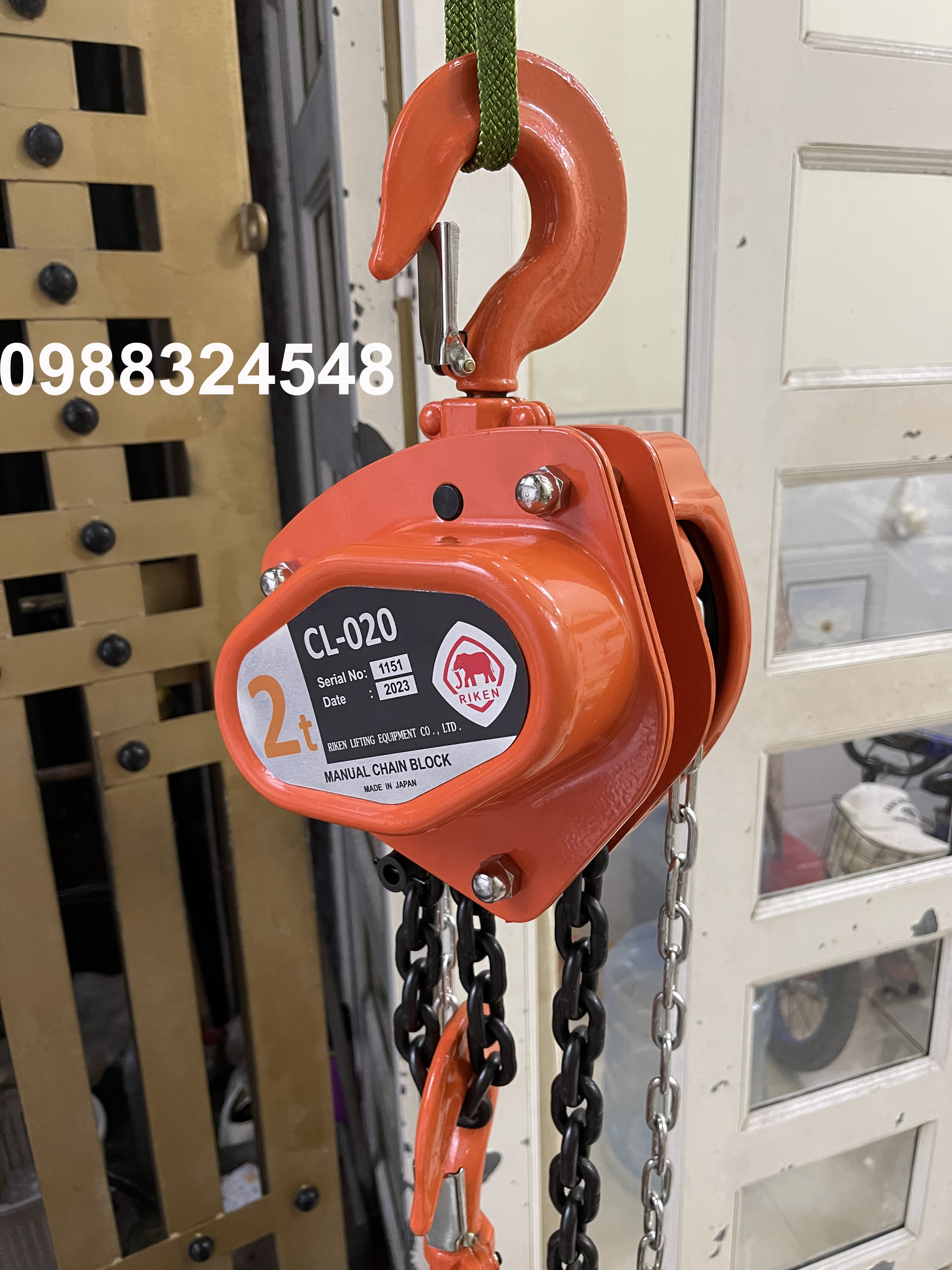 Pa lăng kéo tay Riken 2 tấn CL020 / CL020 Riken Manual Chain Hoist