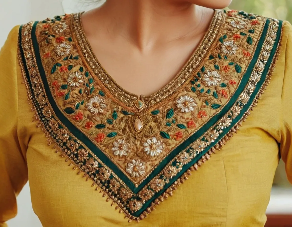 Blouse Embroidery Designs Hand Work