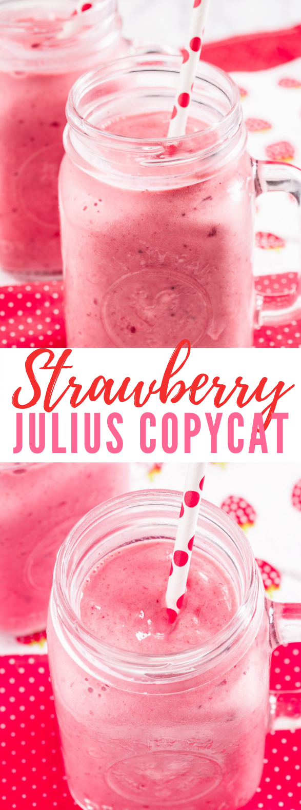 STRAWBERRY JULIUS RECIPE (4 INGREDIENTS) #drinks #healthydrinks