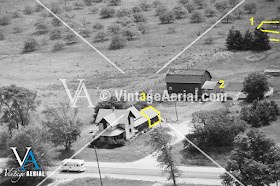 old house aerial view
