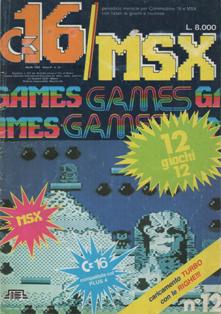 C16/MSX Games 12 - Aprile 1987 | PDF HQ | Mensile | Videogiochi | Commodore
Forse una delle poche riviste riviste in Italia a dedicarsi attivamente al supporto del Commodore 16 e del Plus 4; conteneva un mix fra giochi commerciali, oppurtunamente modificati, e programmi originali creati da autori italiani e stranieri.