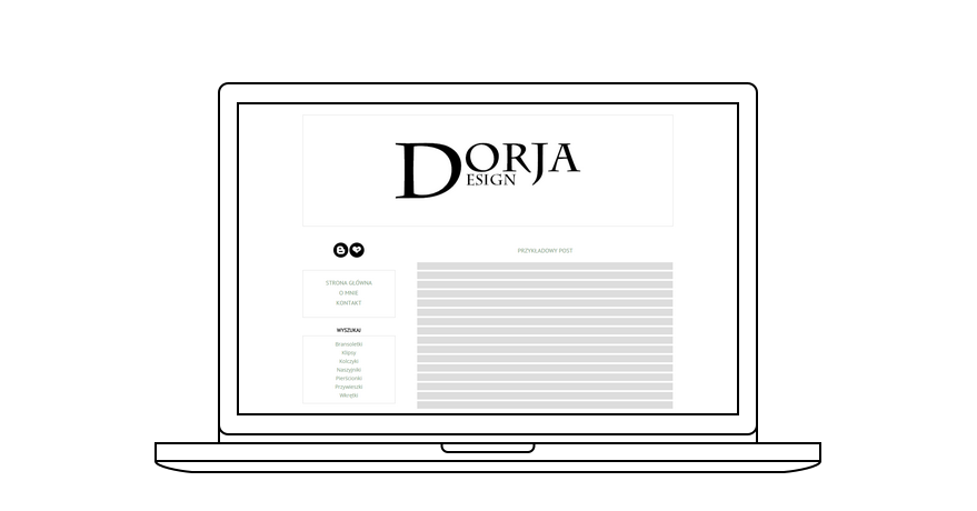 projekt bloga dla Dorja Design