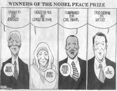 IPCC and Al Gore win Nobel peace prize for climate porn