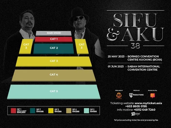 Harga Tiket Konsert ‘Sifu & Aku 38'