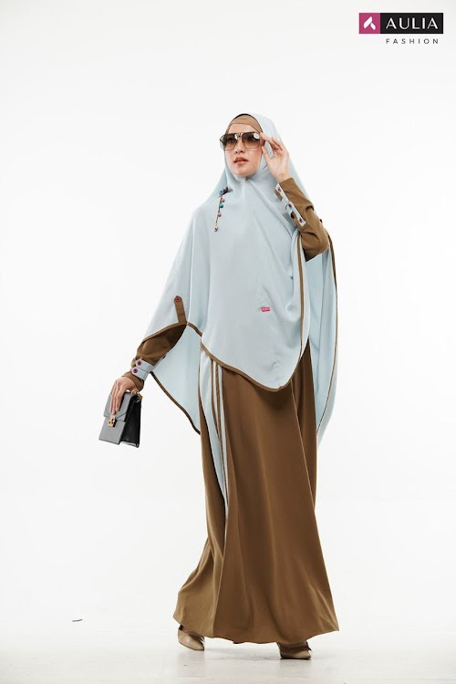 Gamis Aulia Qaisya Linen Terbaru