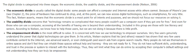 Digital divide is a complex matter that includes diverse dimensions