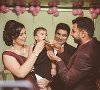 Shami with his wife & brother