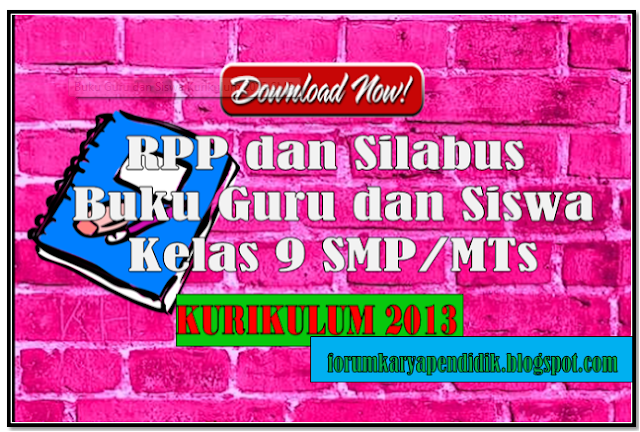 kurikulum 2013 buku guru dan siswa kelas 9