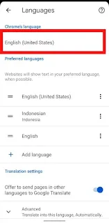 Cara Mengganti Bahasa Google Chrome di Android