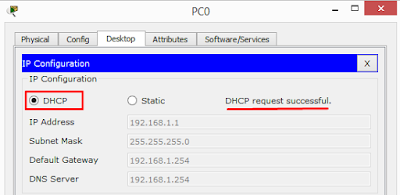 Konfigurasi DHCP Client