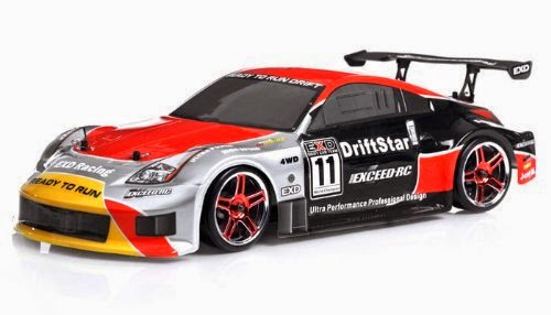 2.4Ghz Brushless Version Exceed RC Drift Star Electric Powered RTR Remote Control Drift Racing Car 350 Red Style